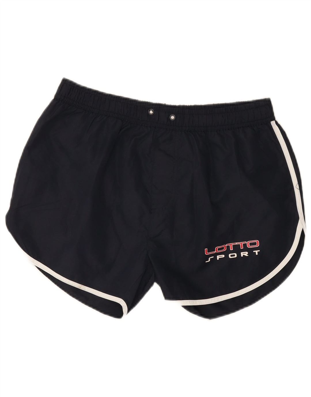 Pantaloncini sportivi grafici da donna Lotto UK 14 Large in poliestere blu navy