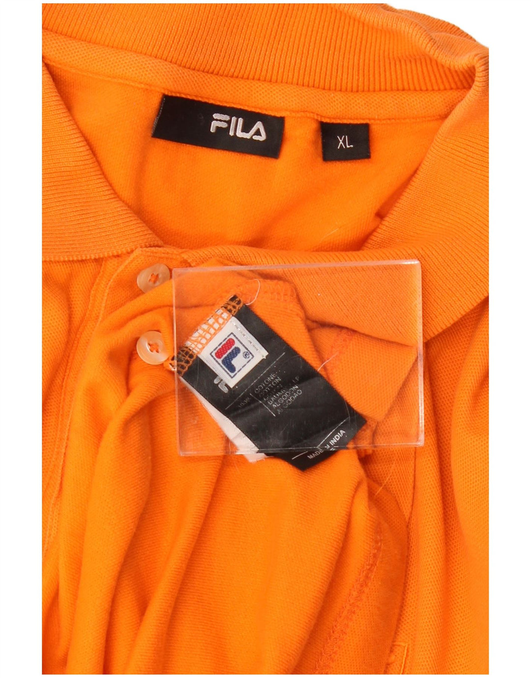Polo da uomo FILA XL in cotone arancione