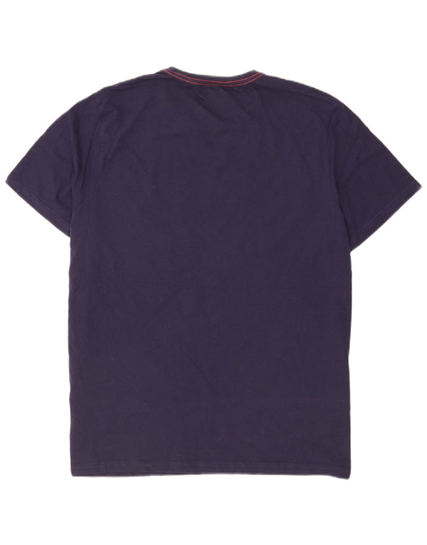 T-shirt grafica regolare da uomo Mountain Warehouse 2XL in cotone blu navy