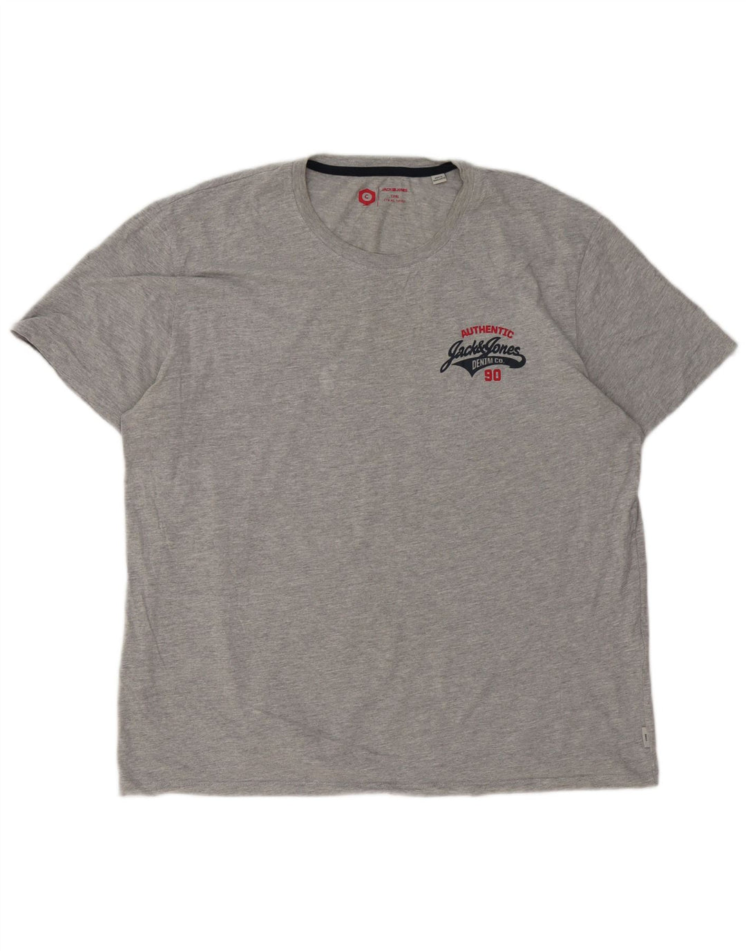T-shirt da uomo Jack & Jones Top 2XL cotone grigio