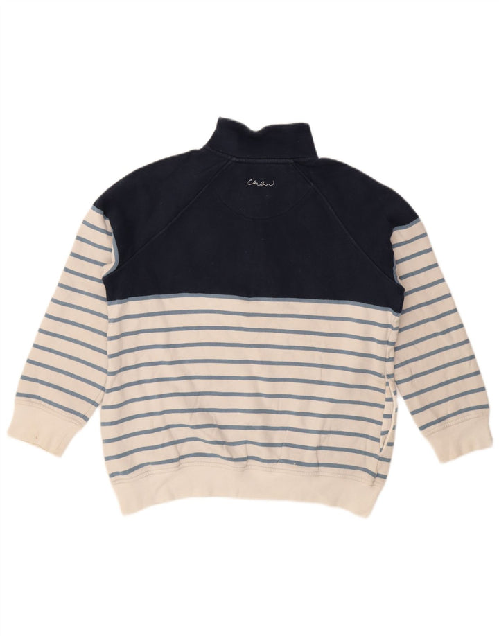 Crew Clothing Felpa da donna Maglione UK 12 Medium Navy Blue Striped