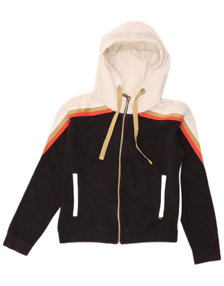 Maglione con cappuccio e zip da donna GAS UK 14 Cotone color block medio nero