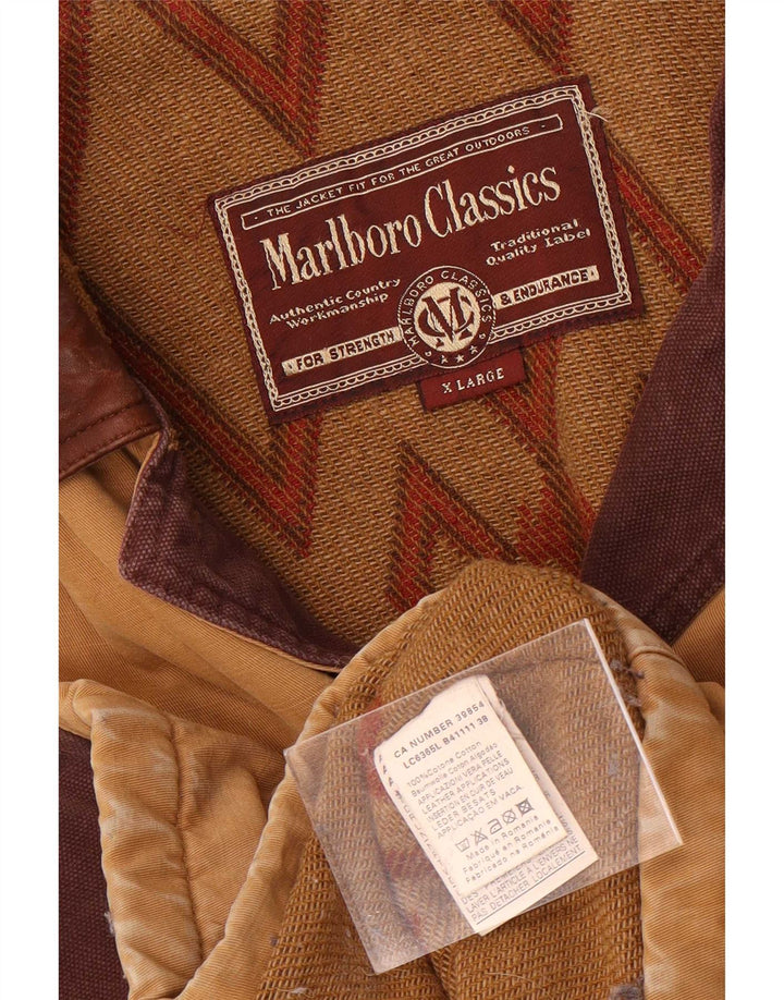 Giacca a vento da uomo Marlboro Classics UK 42 XL Cotone marrone