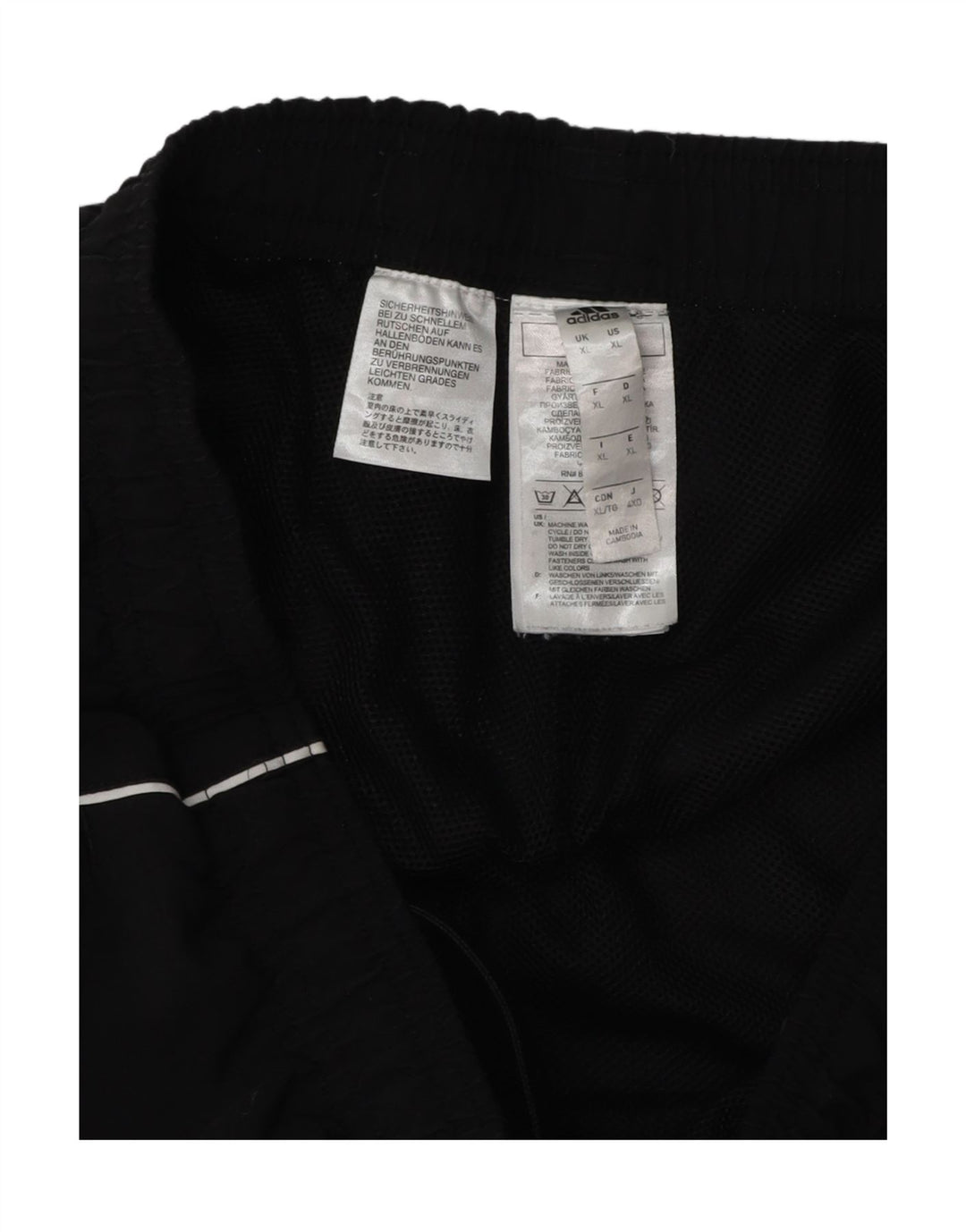 Pantaloni da tuta da uomo Adidas XL poliestere nero
