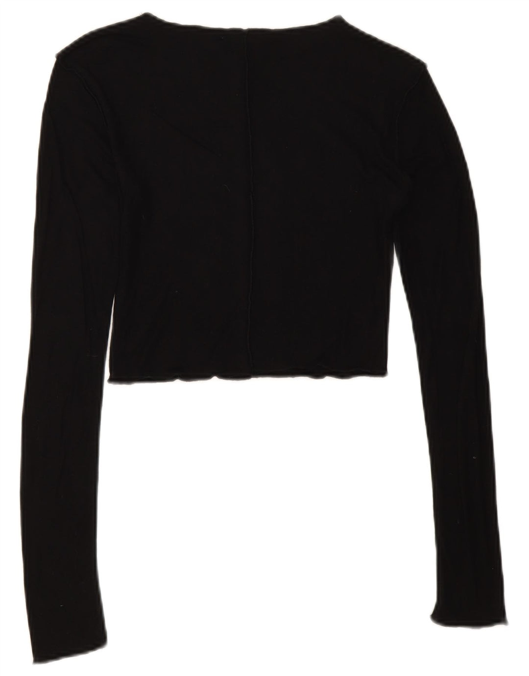 Top corto da donna Zara a maniche lunghe UK 8 piccolo nero