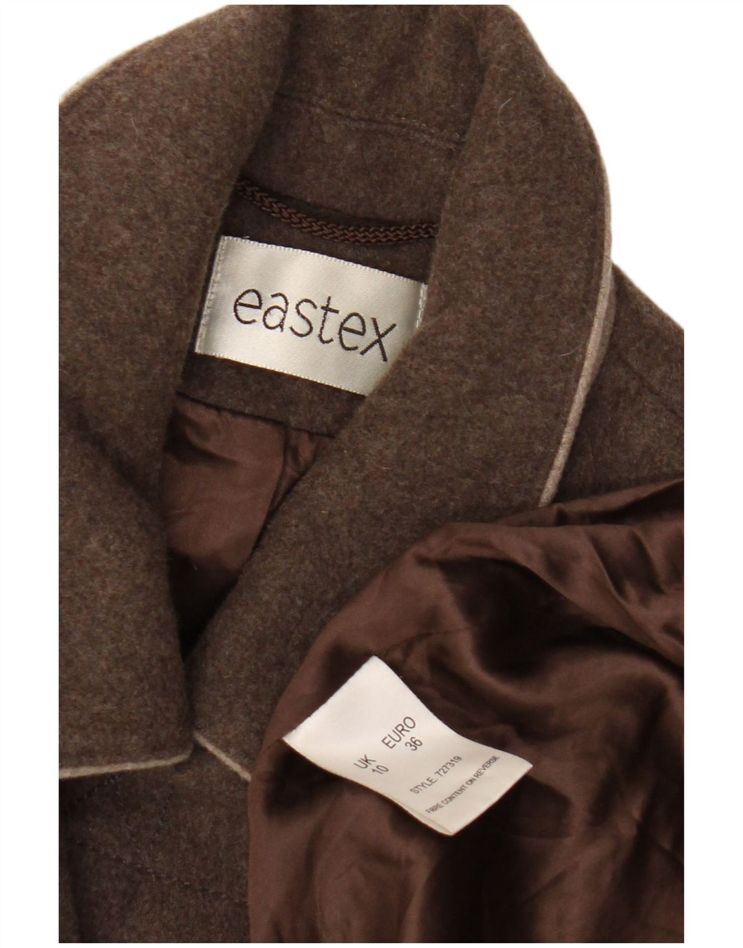 Montgomery da donna Eastex UK 10 piccolo in lana marrone