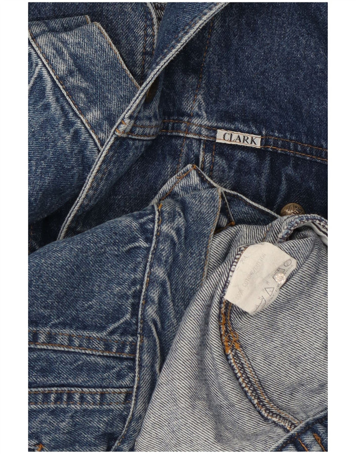 CLARK Giacca in denim da uomo UK 38 Cotone blu medio