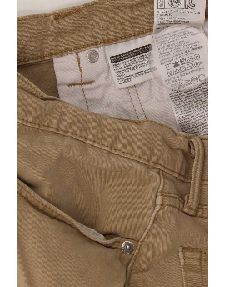 Pantaloni casual slim da uomo Levi's W36 L32 in cotone beige