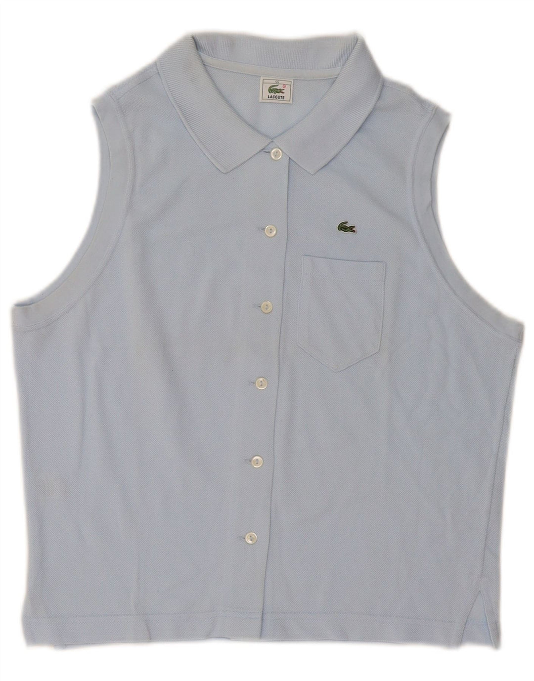 Camicetta senza maniche da donna Lacoste taglia 44 grande cotone blu