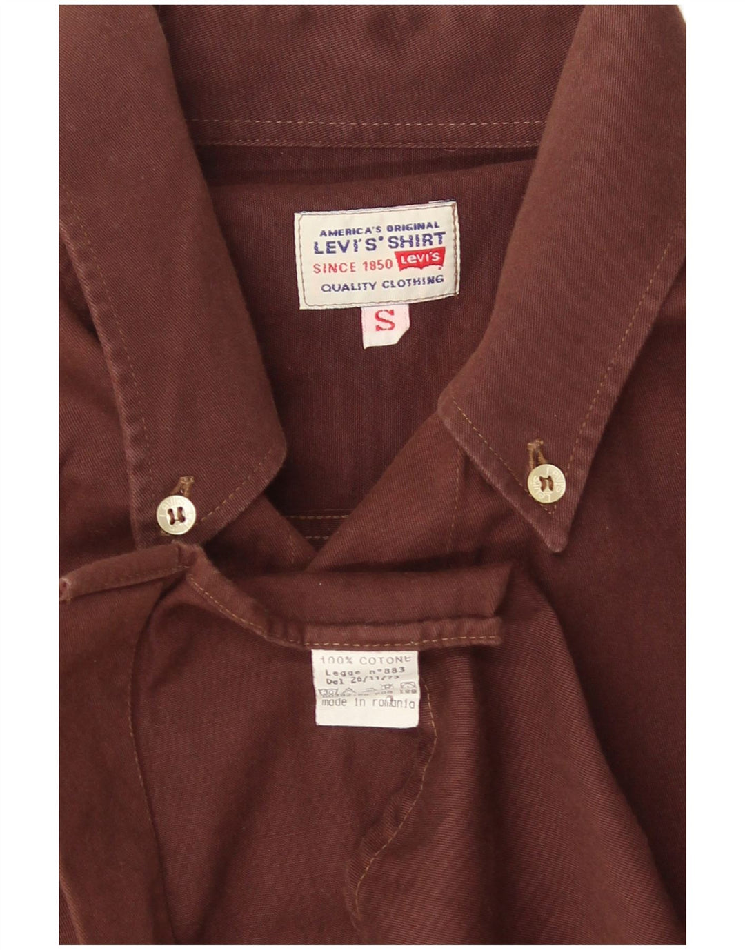 Camicia Levi's Uomo Small Marrone Cotone