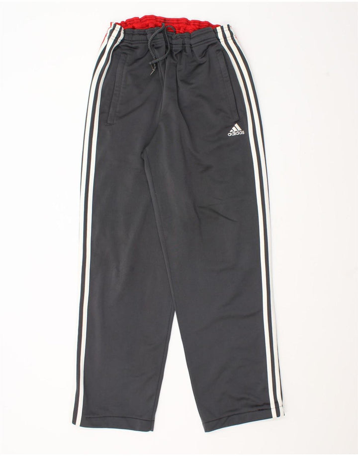 Pantaloni da tuta da uomo Adidas UK 42/44 Large Grigio Colourblock Poliestere