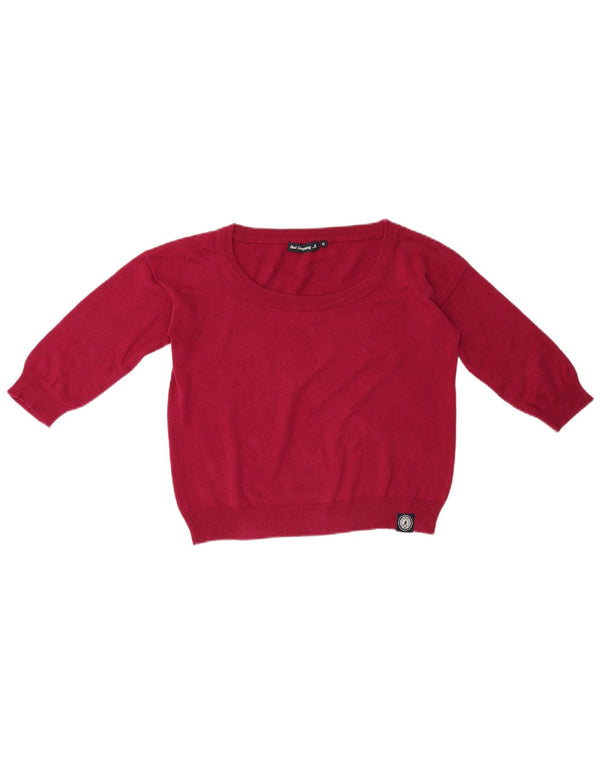 Maglione da donna con scollo a barca corto Best Company UK 14 rosso medio