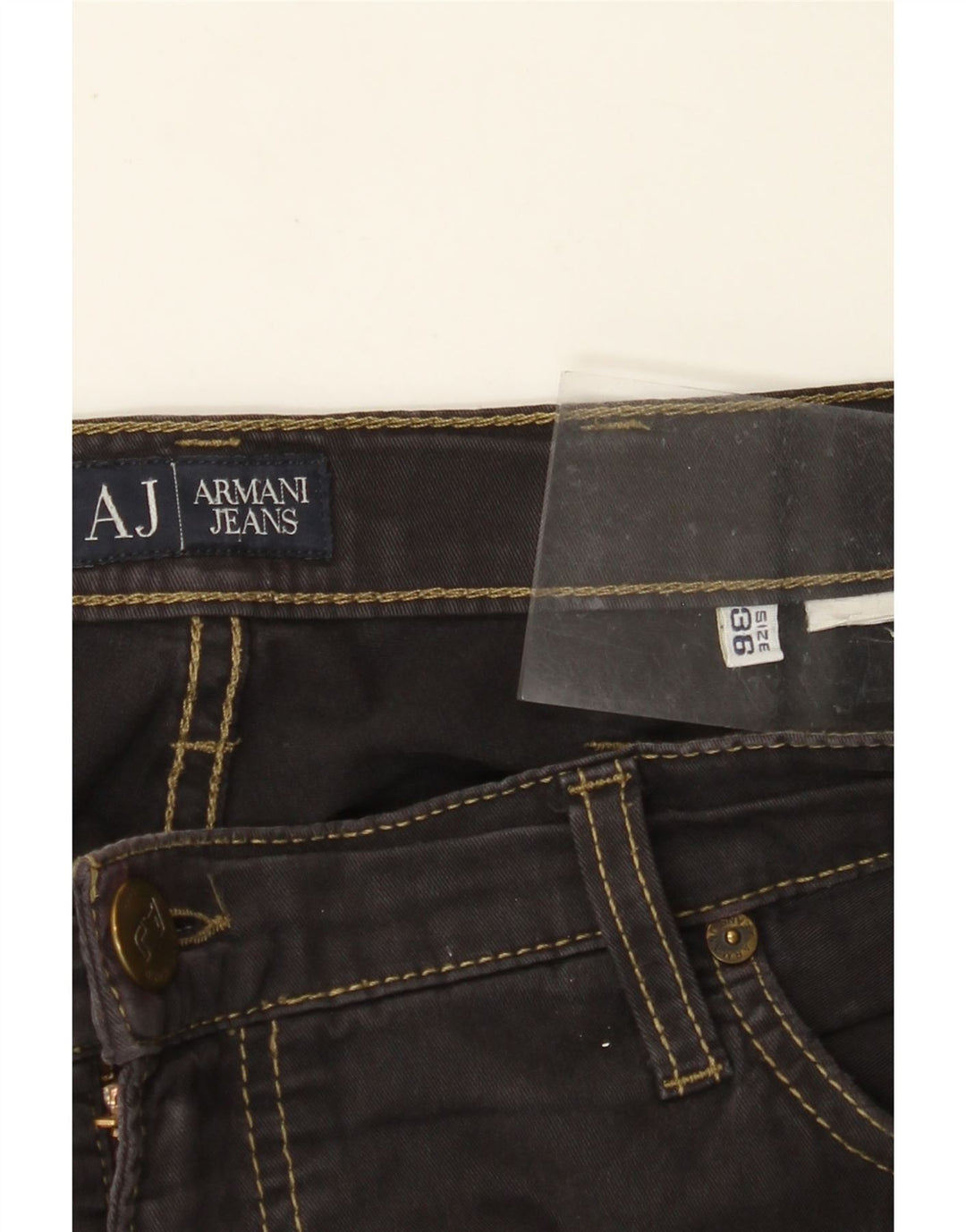 Jeans dritti da uomo ARMANI W36 L34 neri