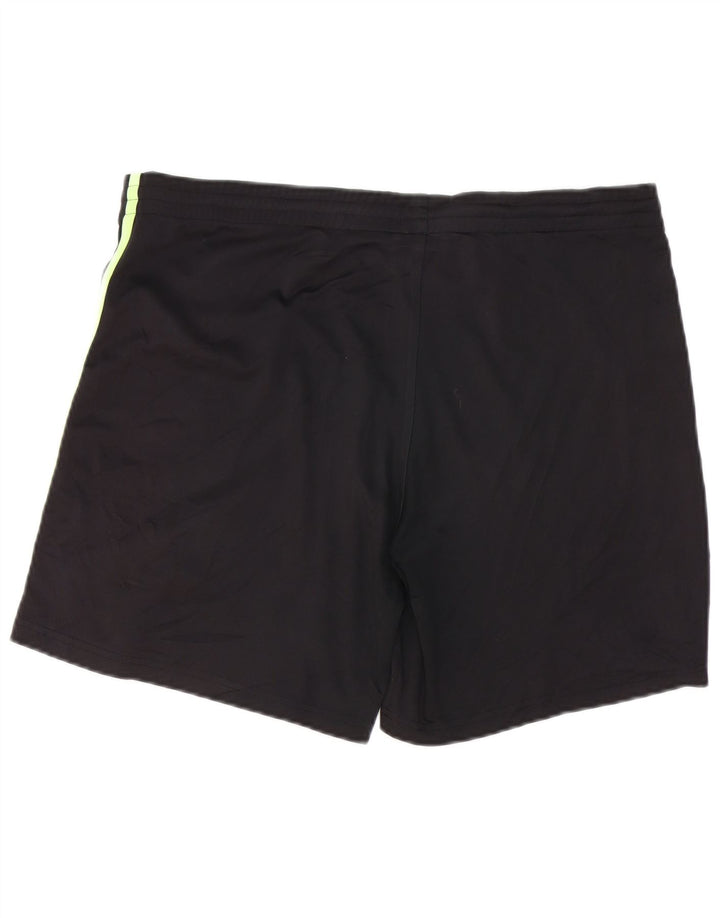 Pantaloncini sportivi grafici da uomo Lotto poliestere medio nero