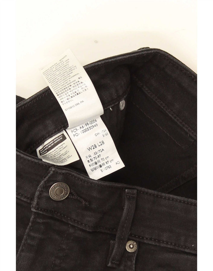 Jeans Levi's da donna 712 slim W28 L28 cotone nero