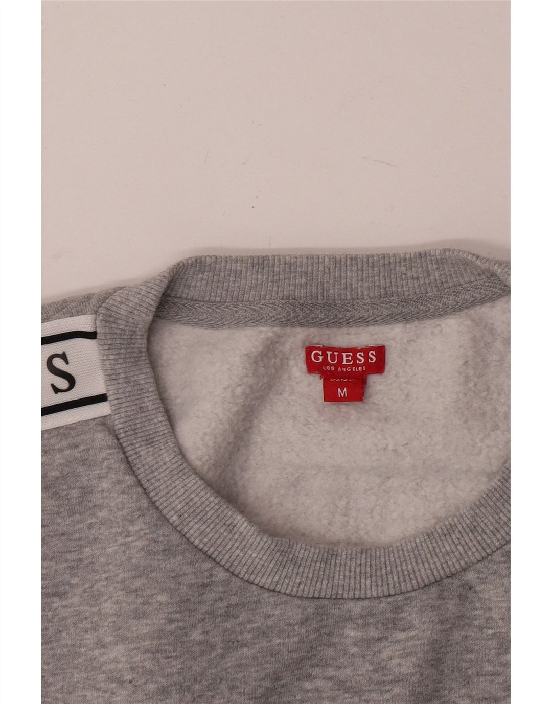 Felpa con grafica corta da donna Guess UK 14 Colorblock grigio medio