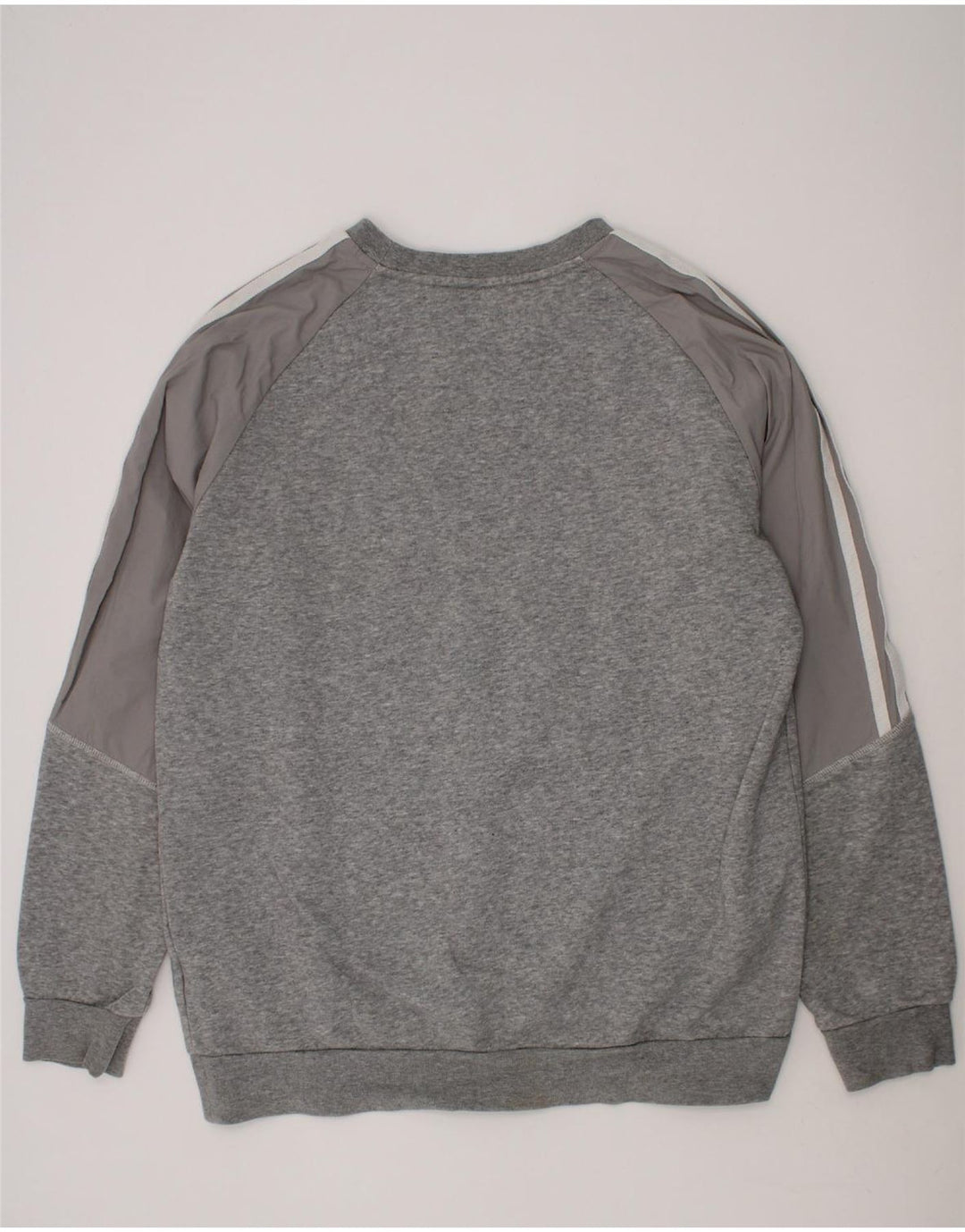 ADIDAS Boys Sweatshirt Jumper 13-14 Years Grey Cotton Vintage Adidas and Second-Hand Adidas from Messina Hembry 