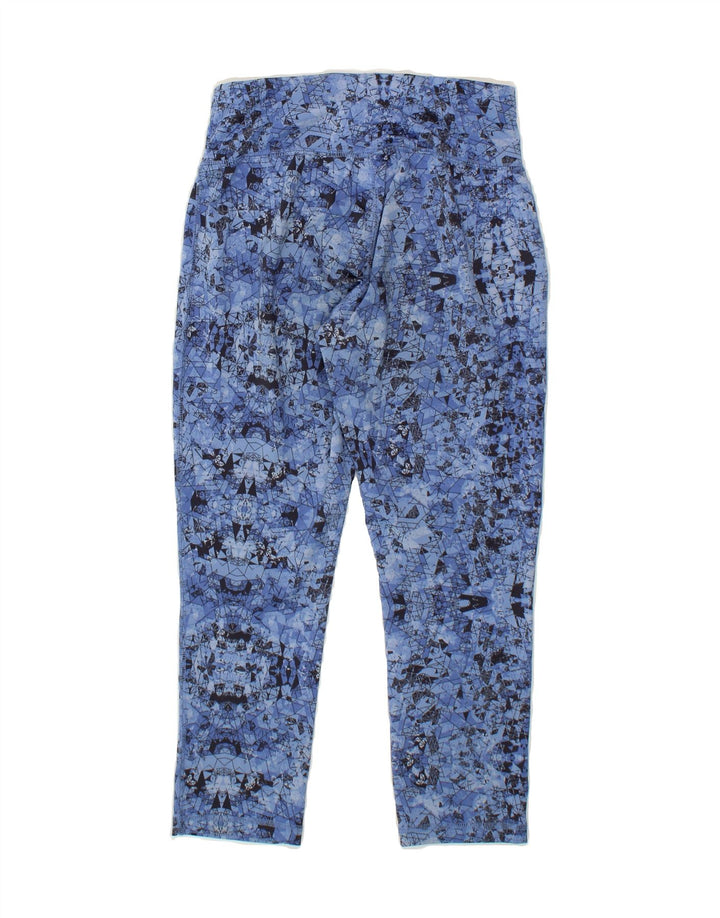 PUMA Womens Capri Leggings UK 10 Small  Blue Geometric Vintage Puma and Second-Hand Puma from Messina Hembry 