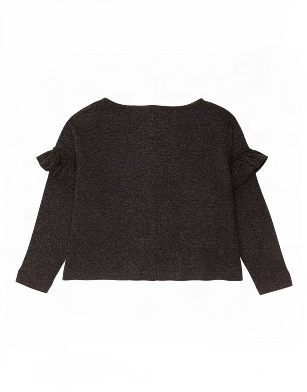 Top Zara da donna a maniche lunghe UK 14 Grigio medio