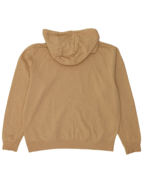 Felpa con cappuccio grafica da uomo Ellesse, grande, in cotone beige
