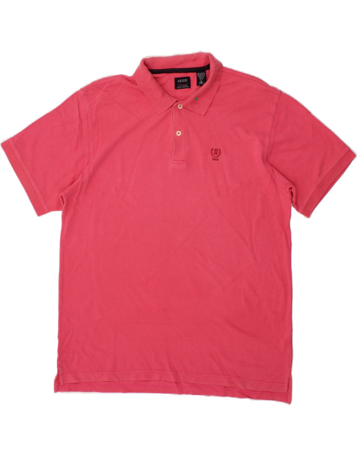 IZOD Mens Polo Shirt XL Pink Cotton Vintage Izod and Second-Hand Izod from Messina Hembry 