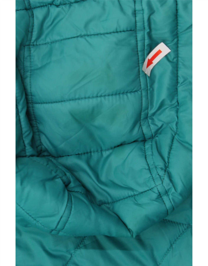 Giacca imbottita trapuntata con cappuccio da donna Barbour UK 14 blu medio in poliammide