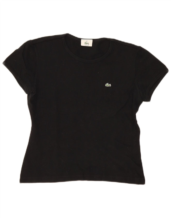 T-shirt da donna Lacoste taglia superiore 42 grande nera
