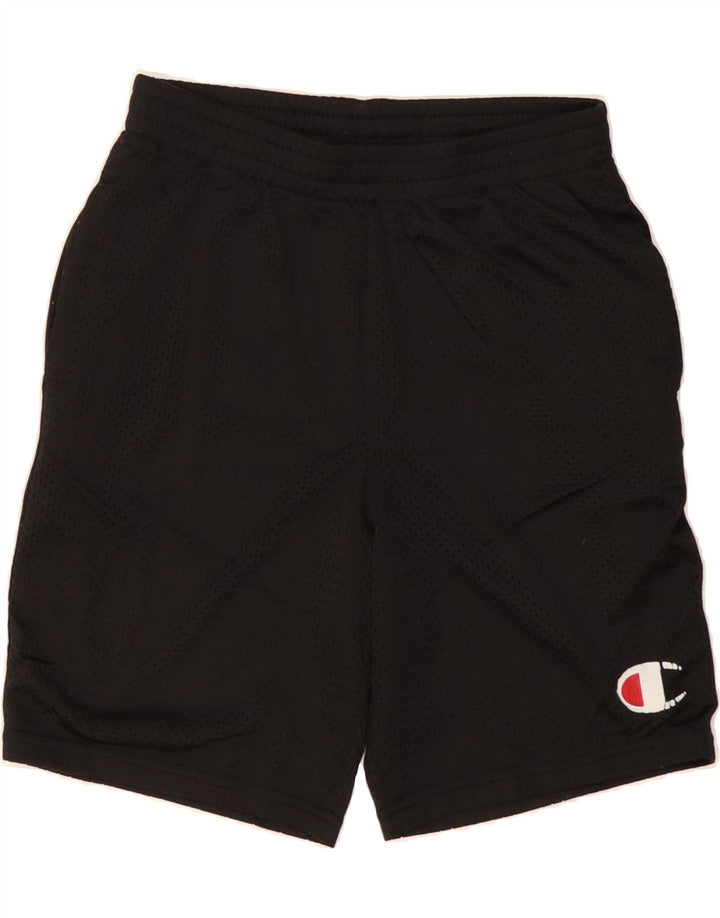 CHAMPION Boys Sport Shorts 7-8 Years  Black Vintage Champion and Second-Hand Champion from Messina Hembry 
