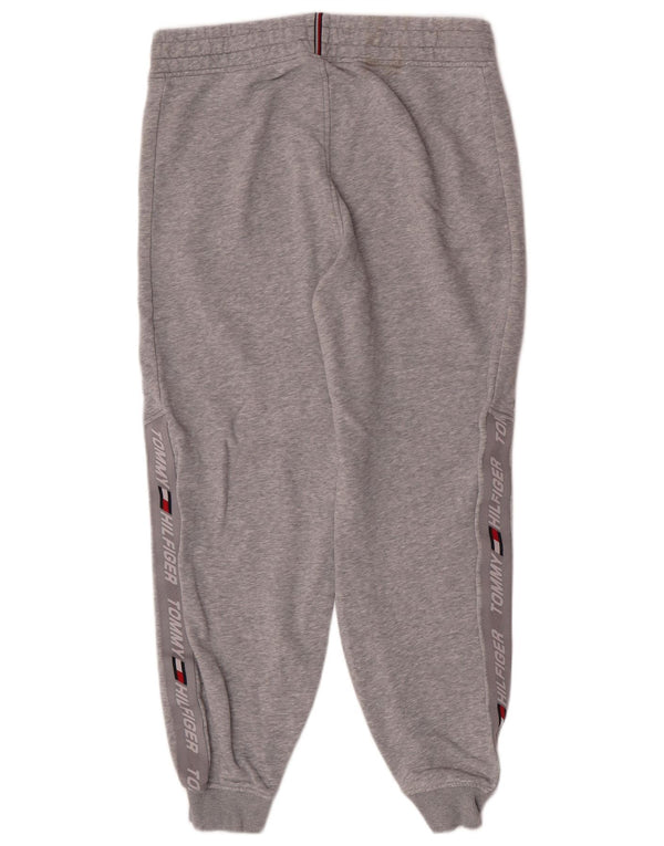 Pantaloni da tuta con grafica da uomo Tommy Hilfiger Joggers piccoli sportivi grigi