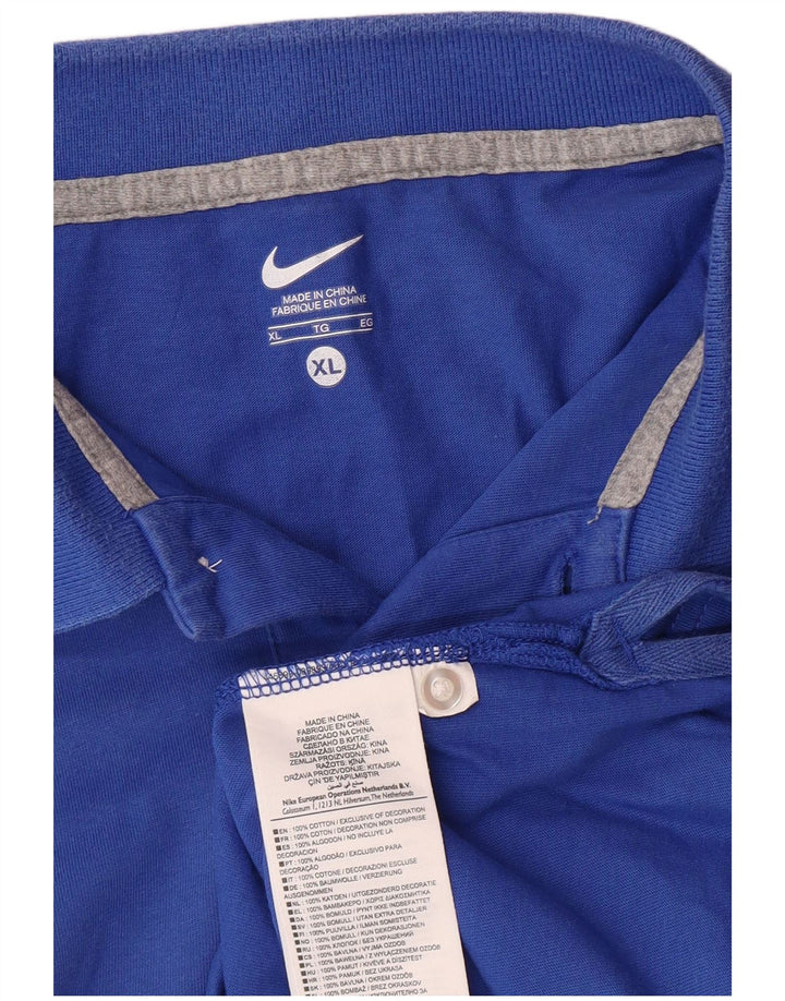 Polo NIKE da uomo XL in cotone blu