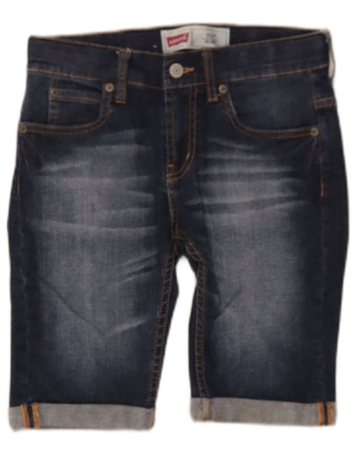 LEVI'S Boys 511 Denim Shorts 9-10 Years W26 Blue Cotton