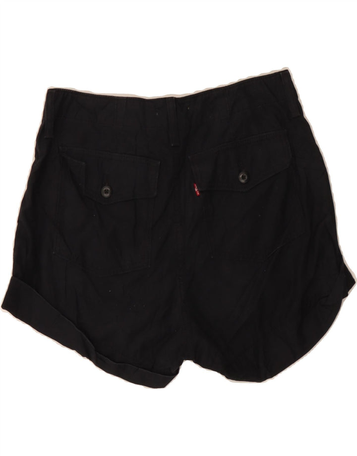 LEVI'S Womens Ribcage Chino Shorts W31 Medium Black Vintage Levi's and Second-Hand Levi's from Messina Hembry 