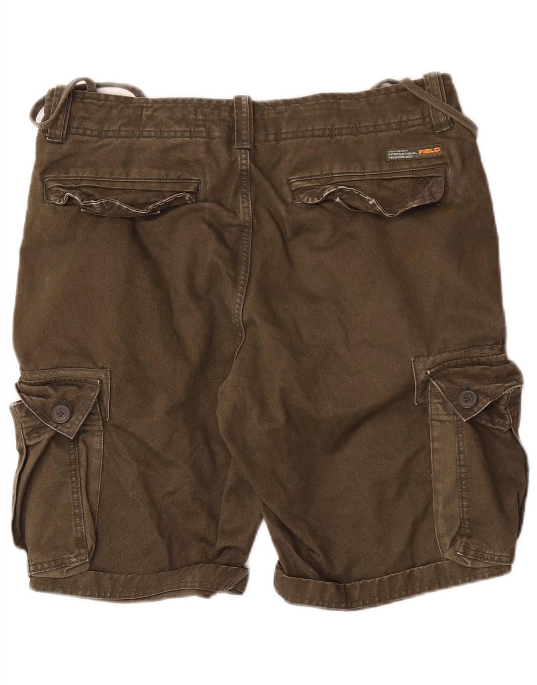 Pantaloncini cargo da uomo Superdry W32 cotone kaki medio