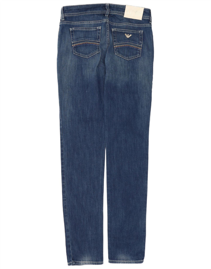 Jeans slim da donna Armani W29 L32 cotone blu