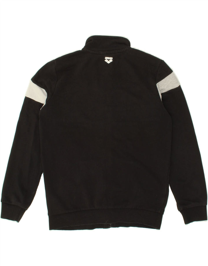ARENA Boys Tracksuit Top Jacket 11-12 Years Black Colourblock Cotton Vintage Arena and Second-Hand Arena from Messina Hembry 