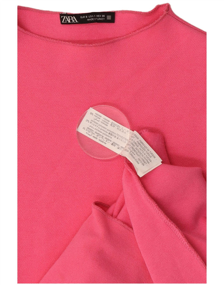 Vestito aderente da donna Zara UK 8 Small Rosa in viscosa