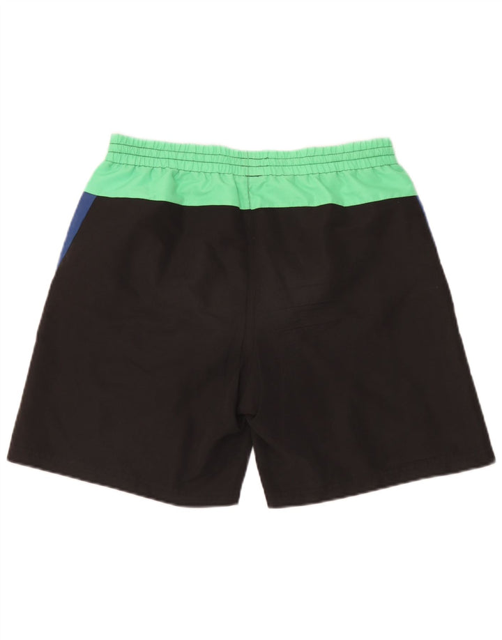 Pantaloncini da bagno da uomo Kappa, colore nero medio, in poliestere color block