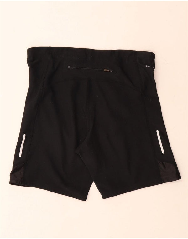 Pantaloncini sportivi Nike Dri Fit da donna UK 8/10 Small Nero Colourblock Poliestere