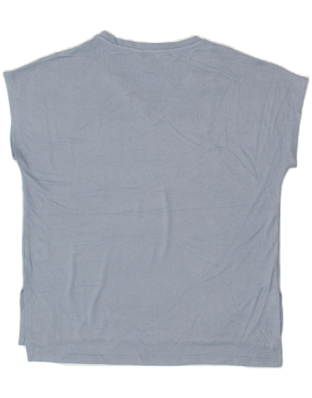 ORVIS Womens T-Shirt Top UK 14 Medium Blue Polyester Vintage Orvis and Second-Hand Orvis from Messina Hembry 