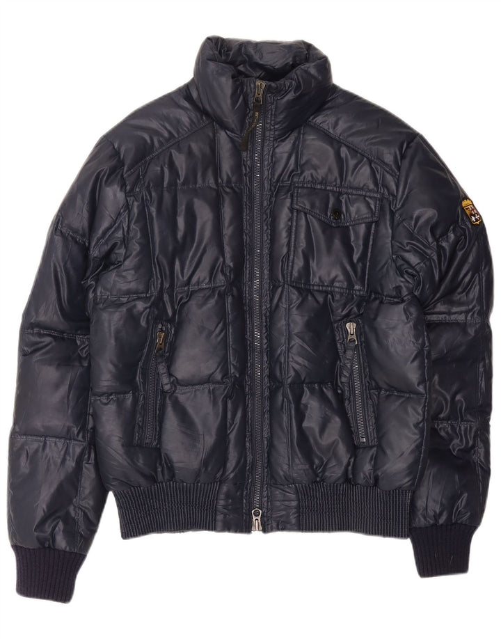 Giacca imbottita da uomo Marina Militare UK 40 Large in poliestere blu navy