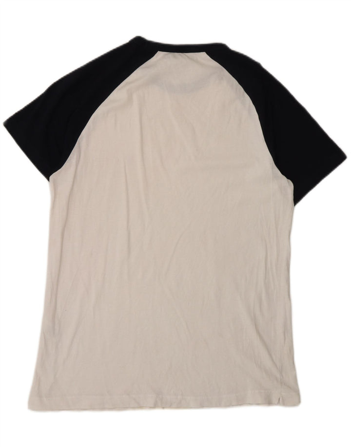 T-shirt da donna French Connection Top grande in cotone color block bianco