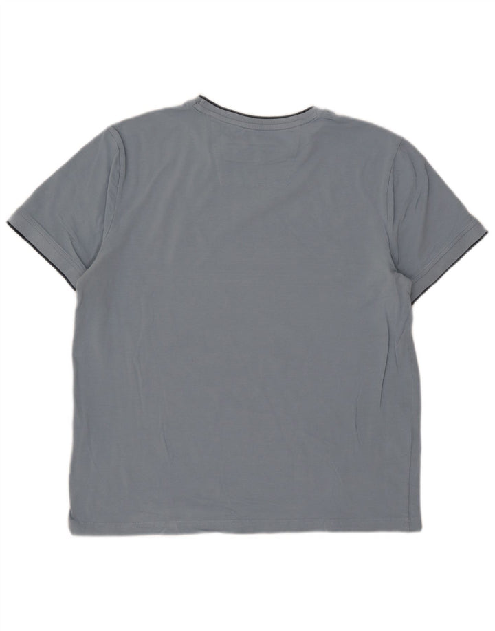 T-shirt da uomo Nautica Top grande in cotone blu