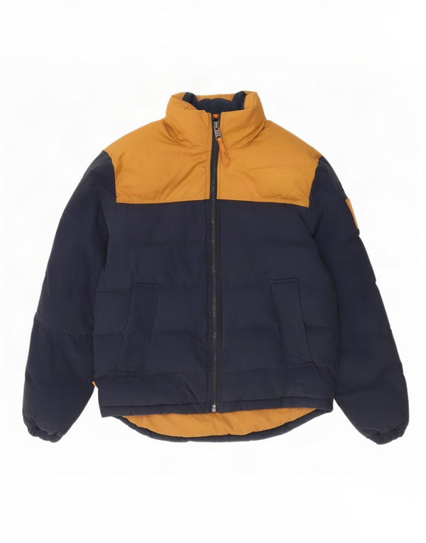 Giacca imbottita ampia da uomo Timberland UK 36 Small Blu Navy Colourblock