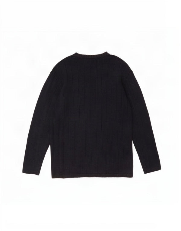 Timberland Maglione da uomo con scollo a barca, grande cotone blu navy