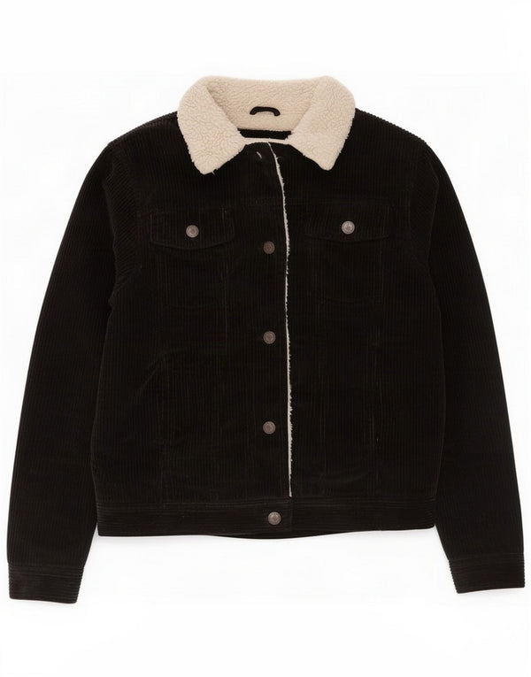 Marks & Spencer Giacca in velluto a coste Sherpa per ragazze 13-14 anni Black Colourblock