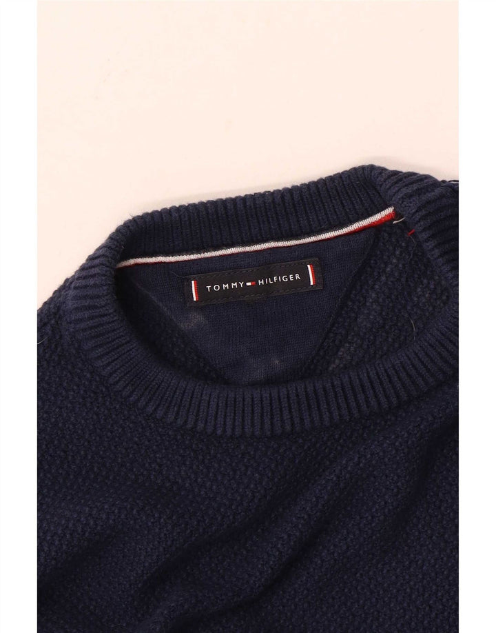 Maglione maglione girocollo da ragazzo Tommy Hilfiger 9-10 anni blu navy