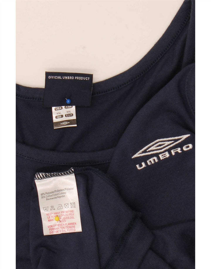 Canotta da uomo Umbro 2XL poliestere blu navy