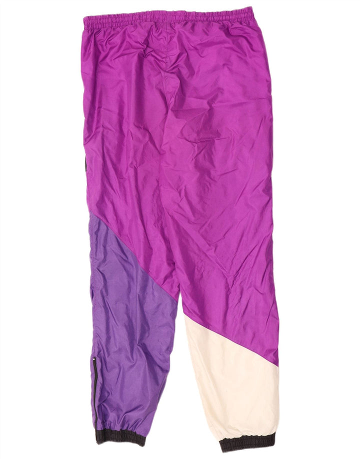 Pantaloni da tuta da uomo attivi Joggers Poliammide color block viola medio