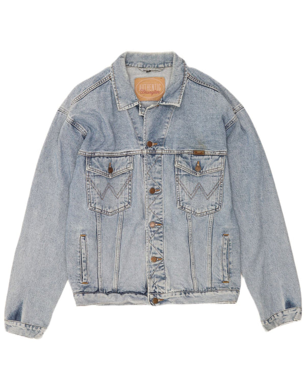 Giacca di jeans da uomo Wrangler UK 42 XL Blu