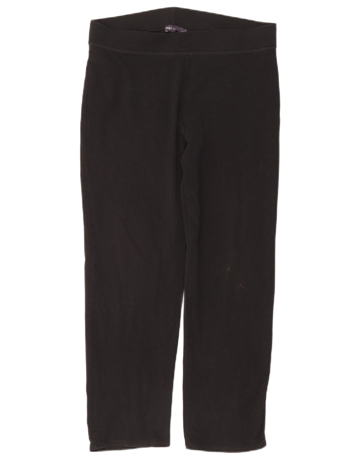Leggings da donna Marks & Spencer UK 16 grande cotone nero